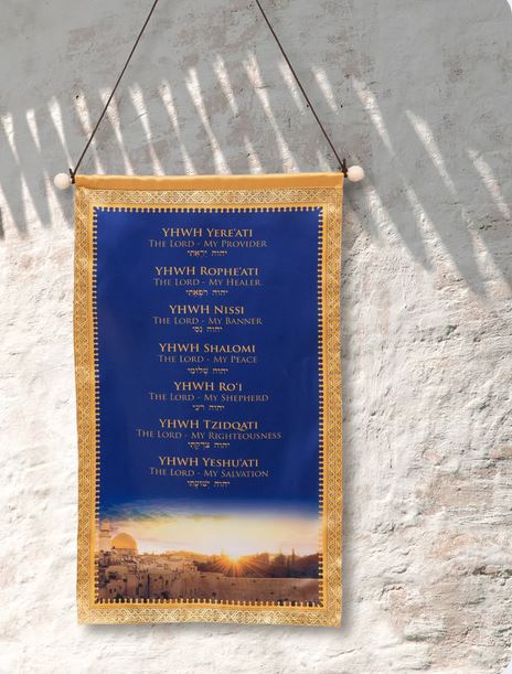 Jerusalem Names of God Banner