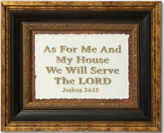 Joshua 24:15 Framed Wall Art