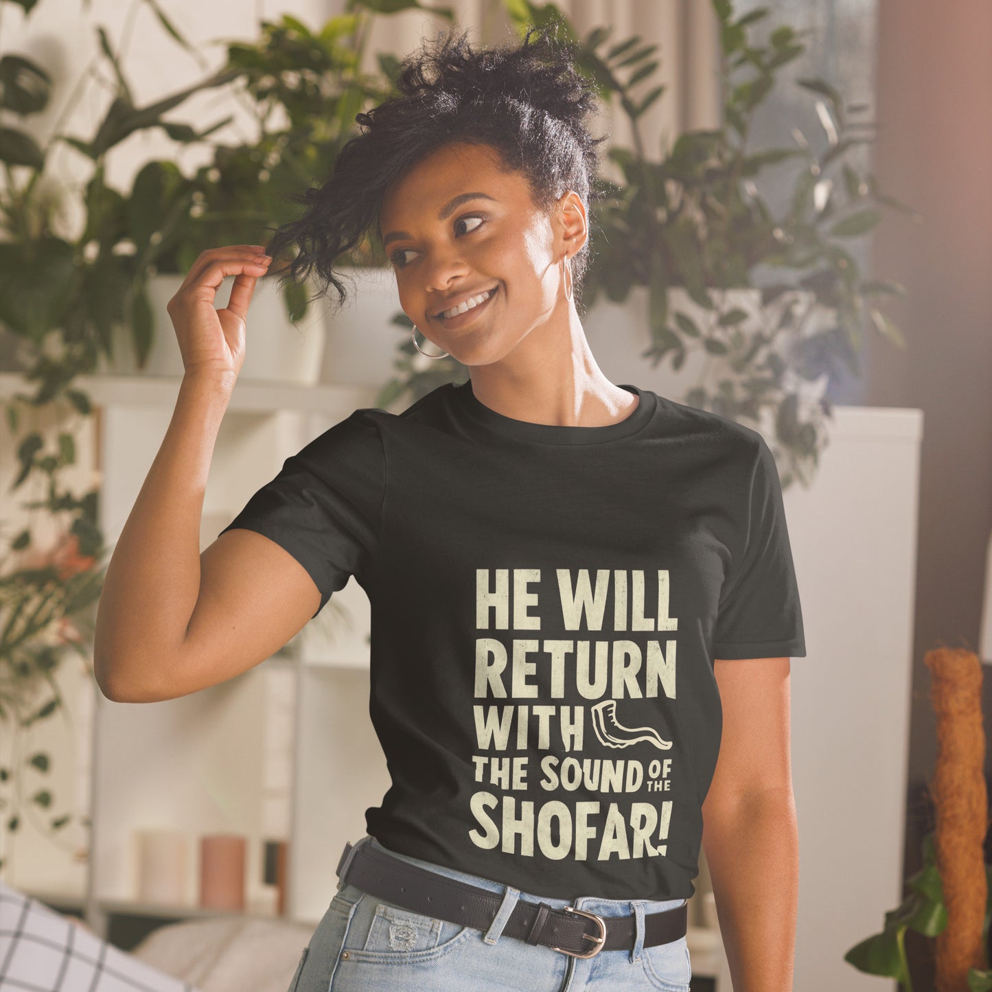 He will Return with the Sound of the Shofar! Short-Sleeve Unisex T-Shirt