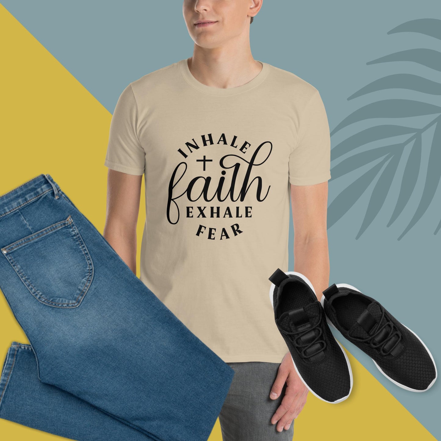 Inhale Faith, Exhale Fear // Short-Sleeve Unisex T-Shirt